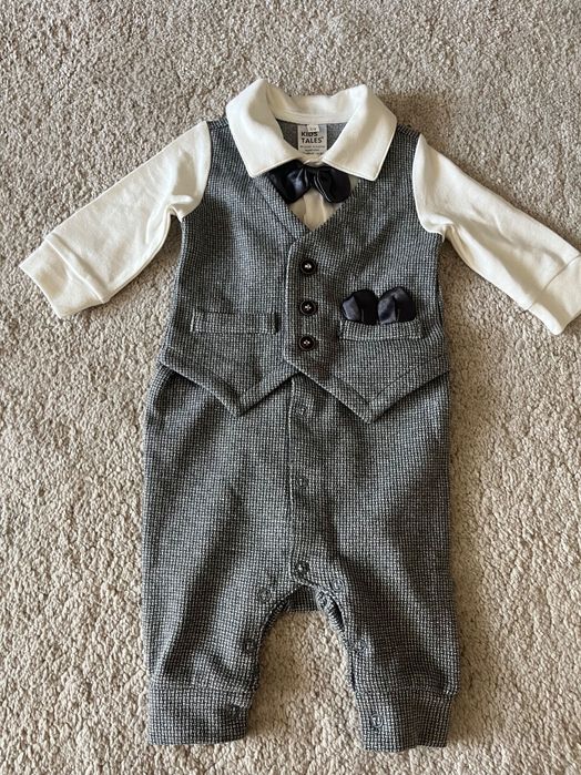 Costum bebe, botez, marimea 60, nou