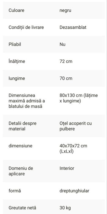 Baza metalica reglabila