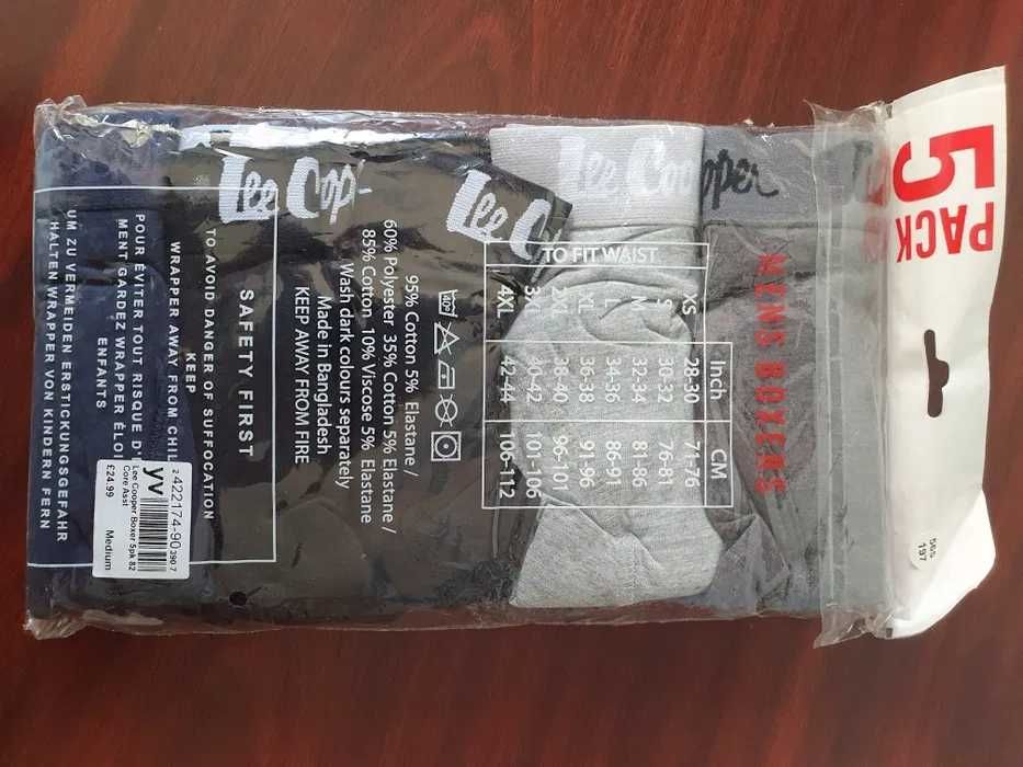 Lee Cooper Boxeri - 5 Pack -Notă: două sloturi pentru livrare gratuită