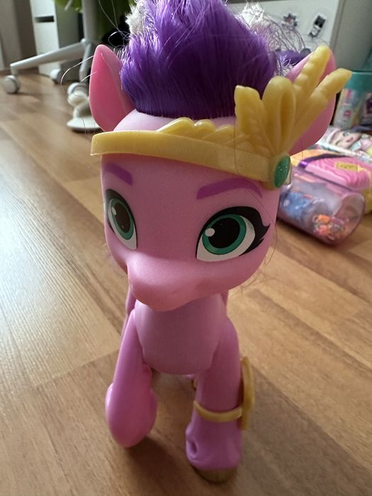 Poney cu microfon care canta