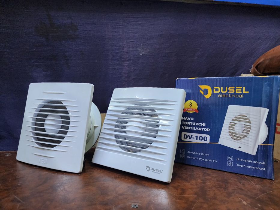 Ventilatrlar 1yil kafolati bor