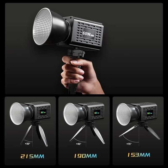 Светодиодная лампа для фотостудии YM-S60 RGB + штатив