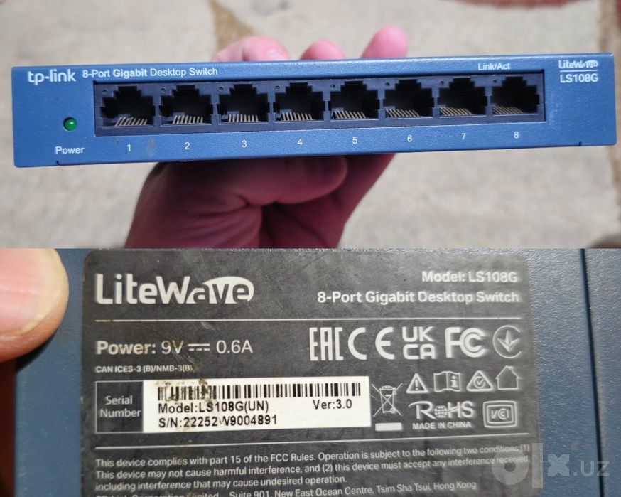 Komplekt hammasi Poe Switch 4+2 100mbps