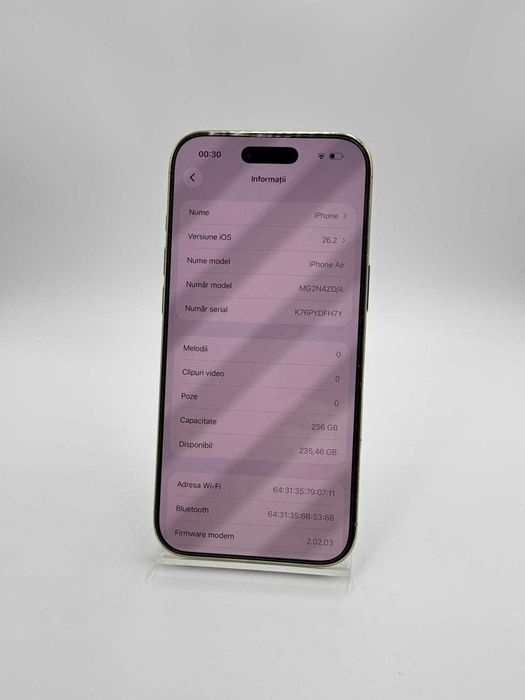 Iphone AIR / 256 GB 100% BAT 71 INC / Factura / Garantie #54104