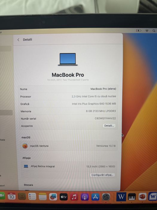 Macbook pro 13 2017