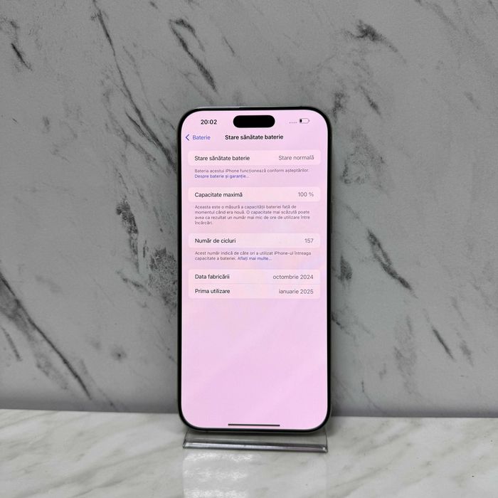 iPHONE 16 Pro Max Natural 256GB 100% 157 Cicluri  Zeus Amanet 65780