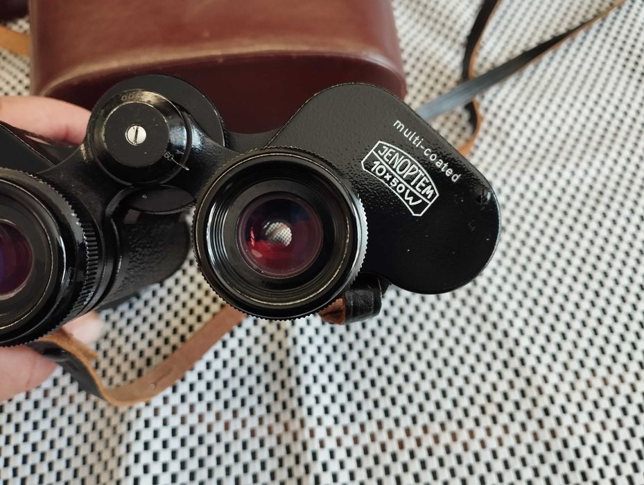 ТОП Бинокъл Carl Zeiss Jena-JENOPTEM-MULTI-COATED -10 х 50W-ГДР--като НОВ