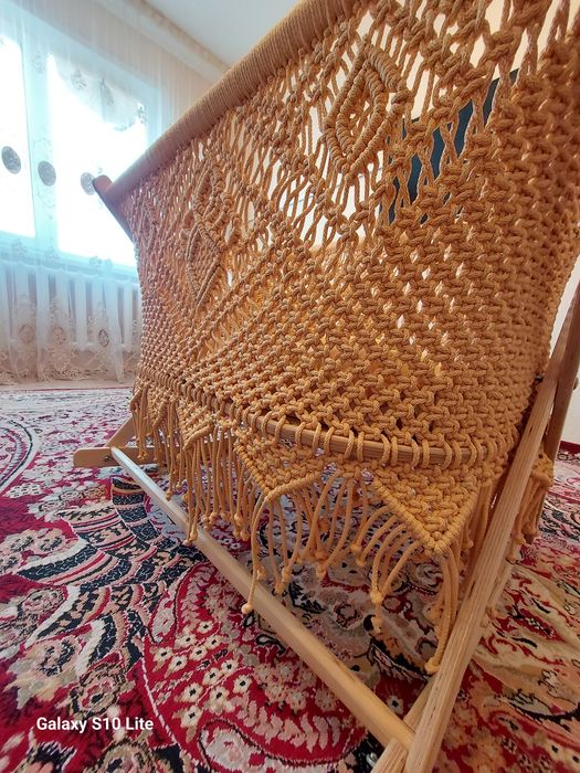 Колыбель-люлька по технике макраме