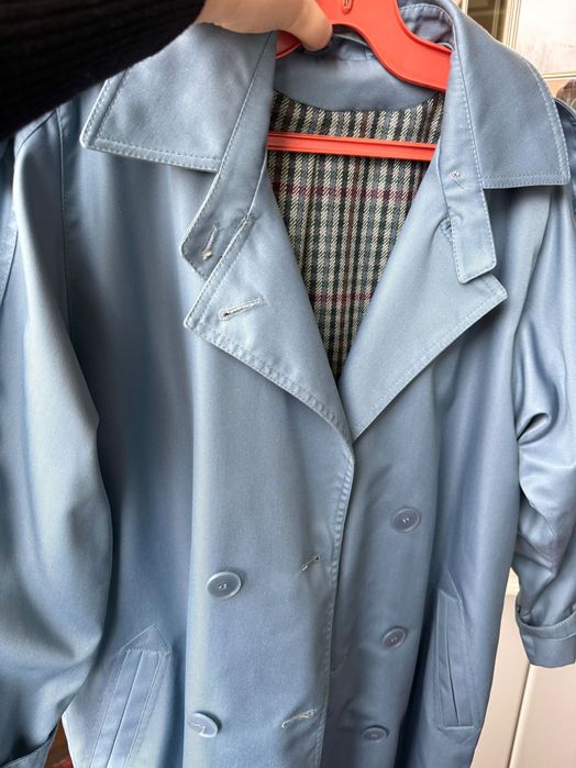 Син шлифер / тренчкот – Българско производство, нов