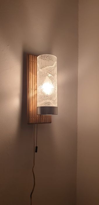 Accesoriu decorațiune înfrumusețare lemn sticla Doria Germania 1960