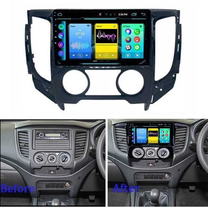 Мултимедия за Mitsubishi Triton L200 Двоен дин Навигация плеър Android