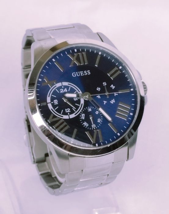 Ceas bărbătesc Guess Orbit W1184G4, cu quartz, data, oțel inoxidabil.