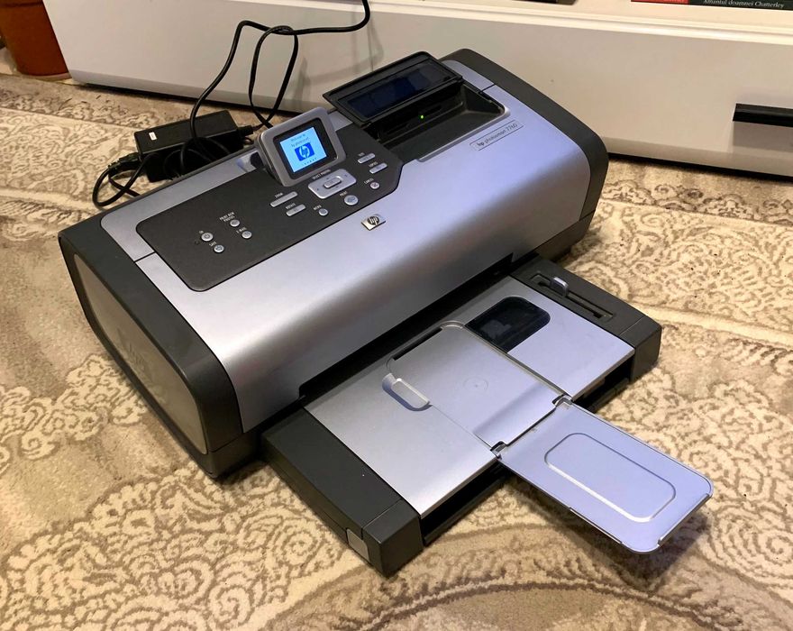 Imprimantă foto HP Photosmart 7760 funcțională, necesită cartușe noi