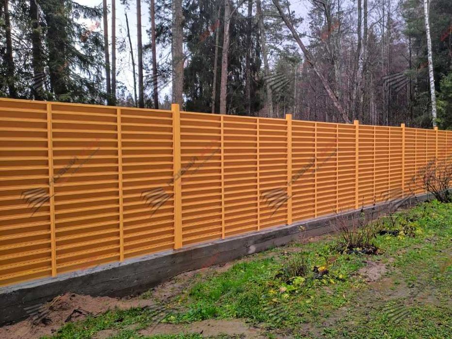 Забор жалюзи еврожалюзи