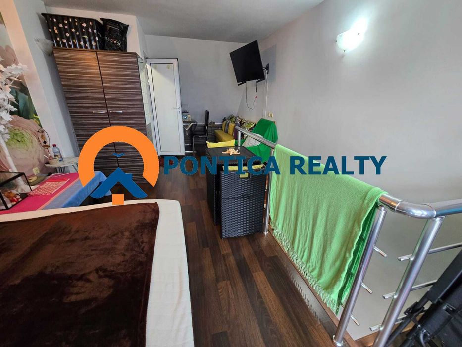 Мезонет с една спалня в комплекс с ниска такса в Слънчев Бряг