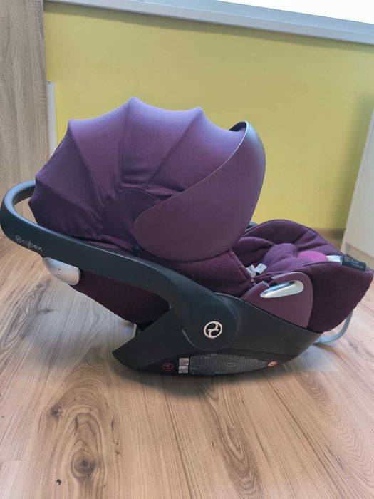 Розова количка Cybex Balios S, кошче Qloud Q, адаптери и зимен чувал