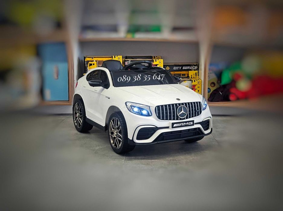 НОВО!Акумулаторен джип MERCEDES GLC 63 AMG с 12V батерия,меки гуми,USB
