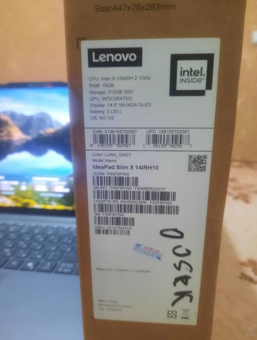 Notebook Lenova oled I5 13 Gen