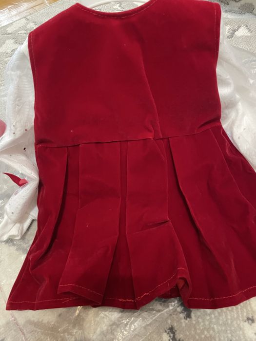 Новогодний наряд на девочку 2 ка сарафан и база водолазка