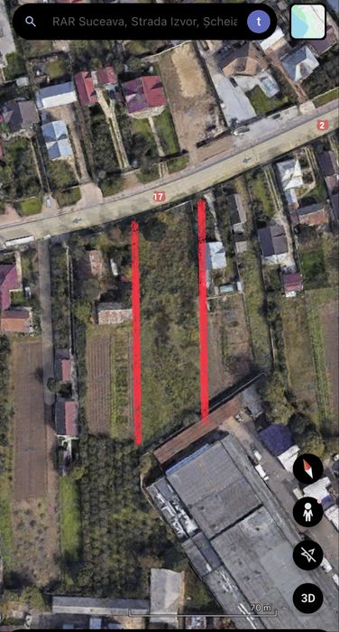 De inchiriat teren 3100 mp - Șcheia Suceava