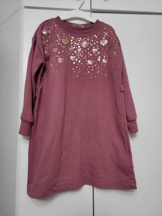 Лятна рокля 134 см и тънко горнище ветровка за 6-7 год и плътна рокля