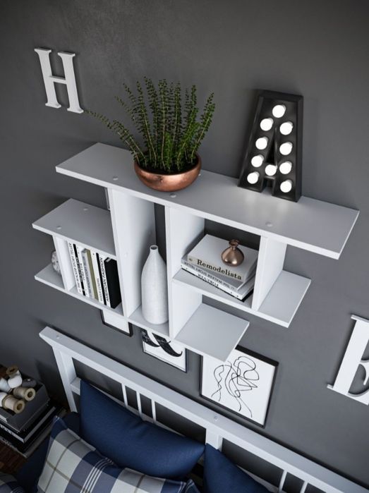 Полка настенная навесная для книг