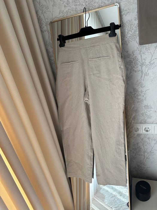 Zara ленен панталон