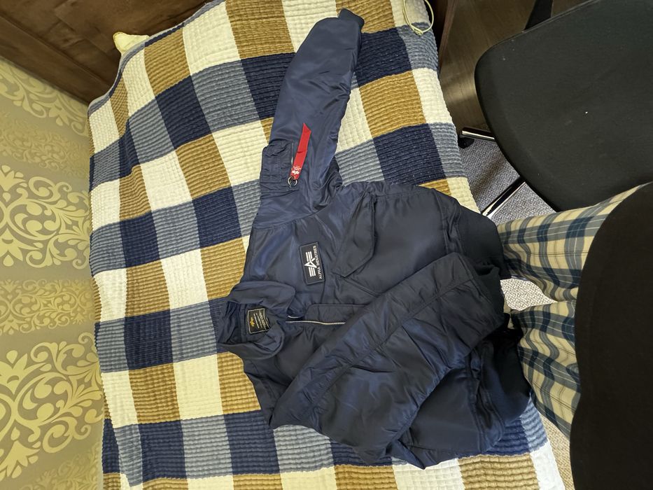 Alpha Industries Бомбер Зимняя Куртка Новая