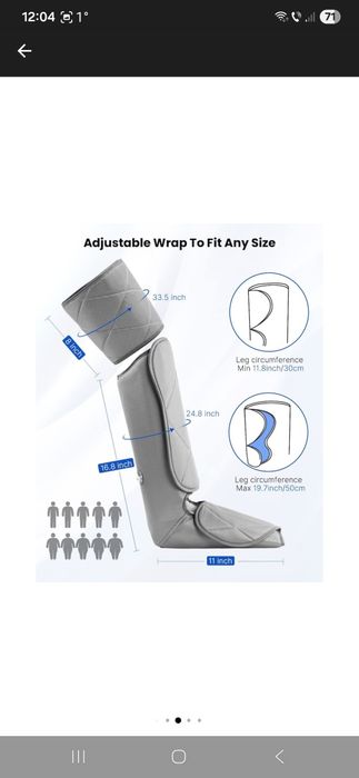 Aparat de masaj picioare Renpho ALM070, 6 moduri, 4 intensitati