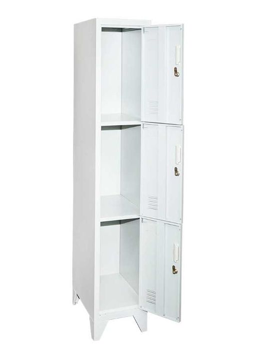 Dulap Vestiar Cabinet Depozitare Organizator Metalic 3 Usi 170x30x45cm