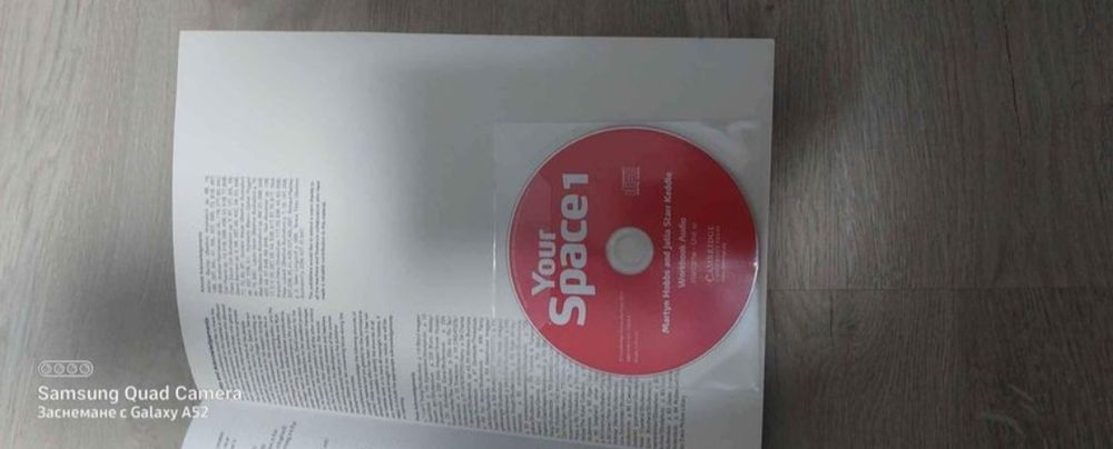 Учебник и учебна тетрадка по английски език на издателство Cambrige.