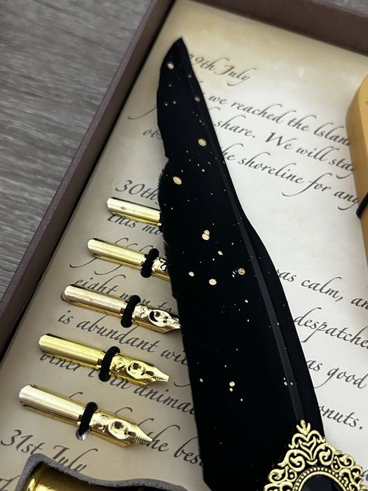 Set de caligrafie negru