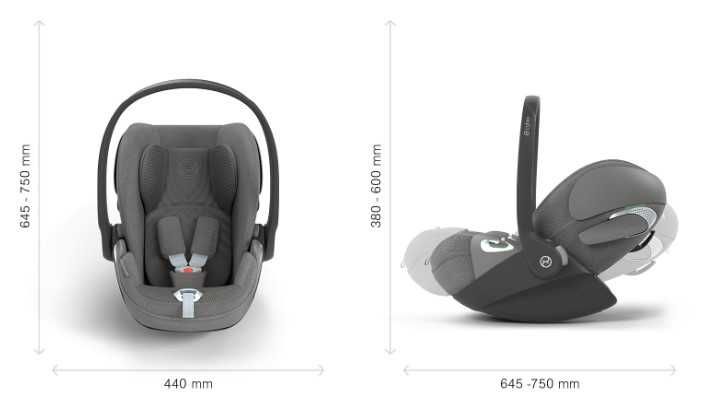 Стол за кола + 360 градуса База Cybex Cloud T i-Size Plus, 45 – 87 см