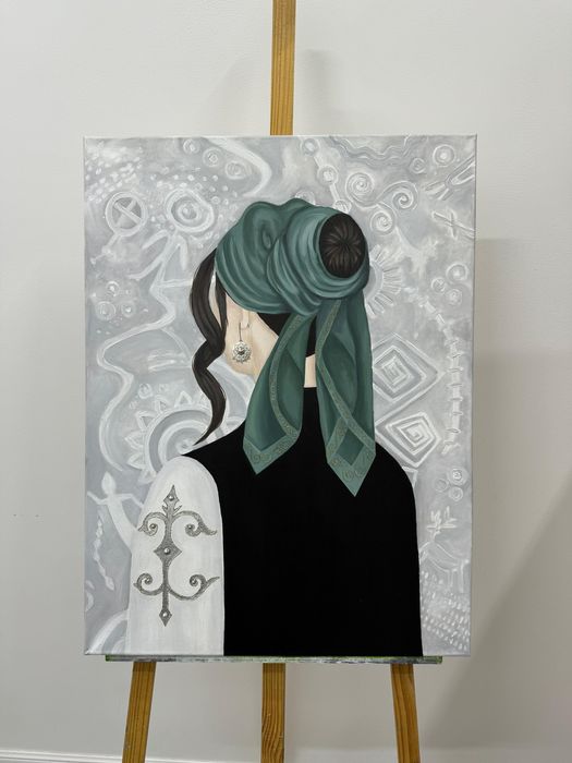 Красивая картина “Қазақ аруы”