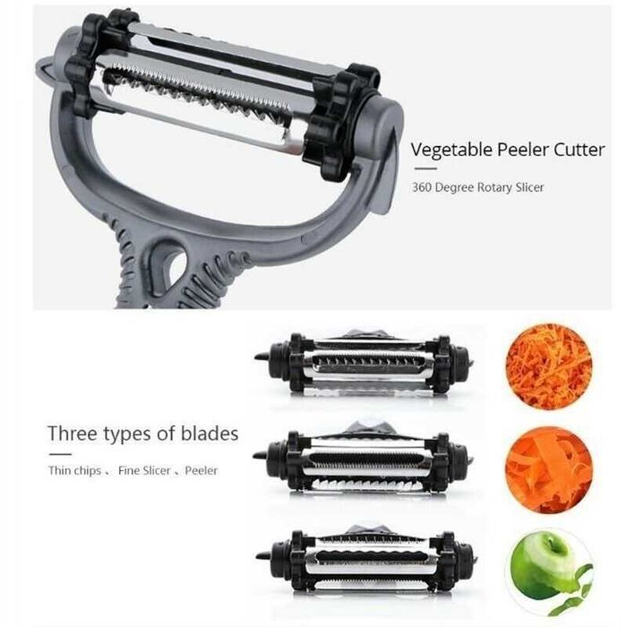 Decojitor 3 in 1 rotativ, multifunctional, pentru diverse legume Nou!!