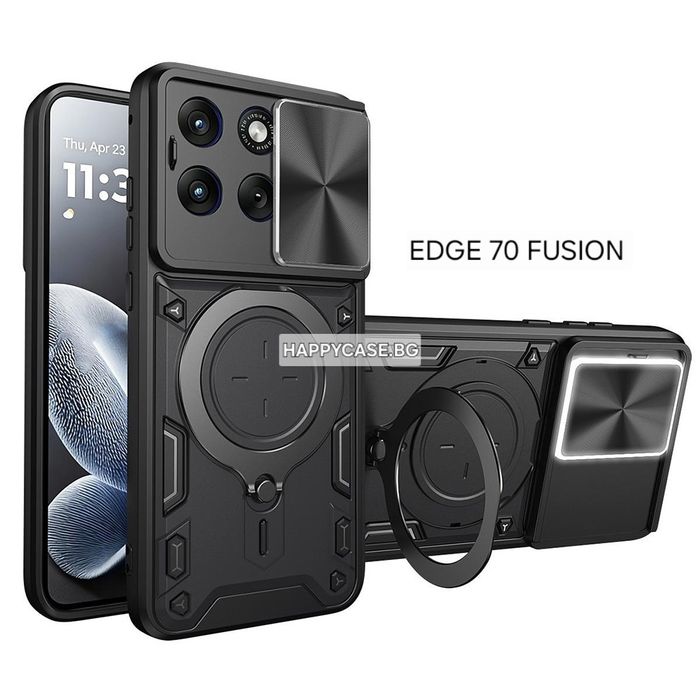 Motorola Edge 70 / 70 Pro / 70 Fusion / GIANT RING Удароустойчив кейс гръб с пръстен