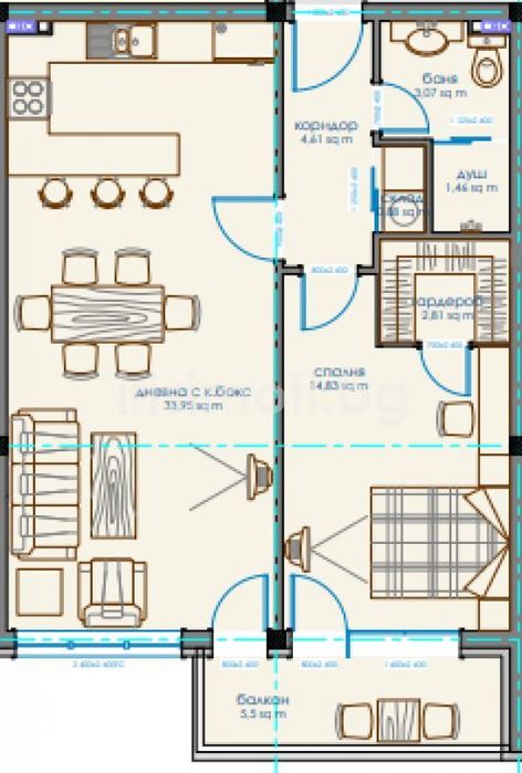 Продава се Двустаен апартамент в София, Витоша - 85 кв.м за 1434 €/кв.м - Снимка #8