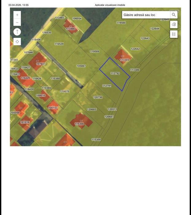 Teren intravilan intre case în Bunloc, lângă pădure – 604 mp