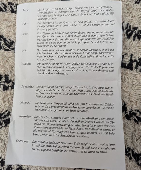 Нова цена! Комплект полускъпоценни камъни за всеки месец.