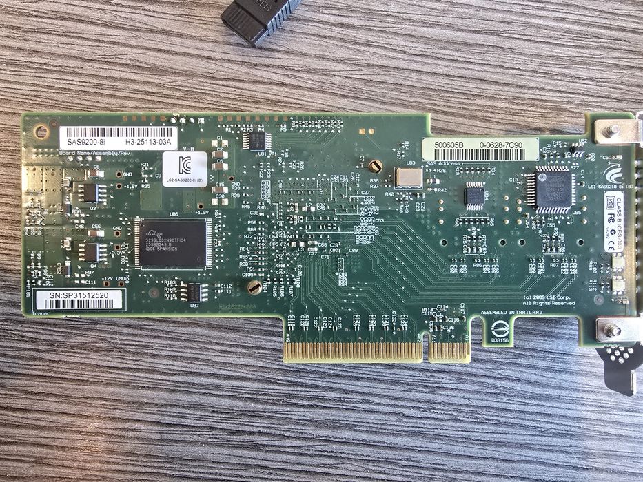 LSI SAS9200 8i 6GB PCIe Raid Controller + кабели