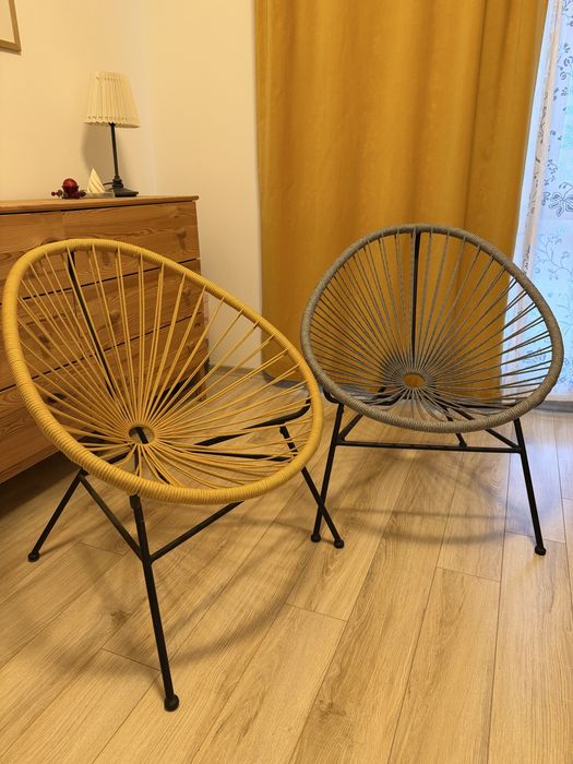 Fotoliu galben / gri