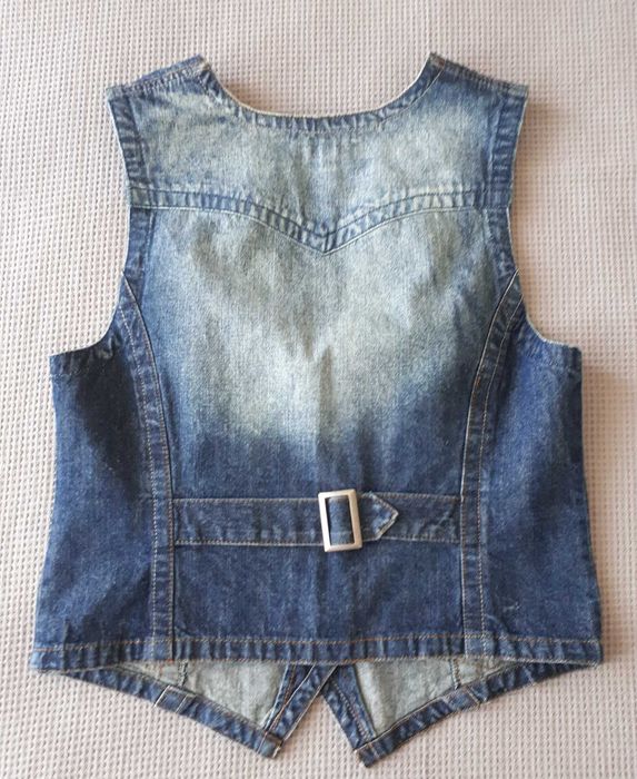 Дамски зелен елек  TAIFUN – M, Дънков елек - М - 2 бр.