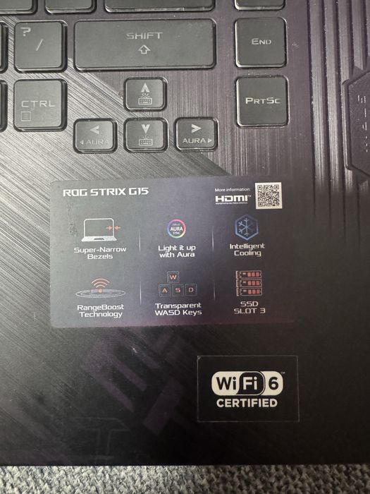 Asus rog strix g15 g512 144 HZ лаптоп intel i7 Windows 11 pro