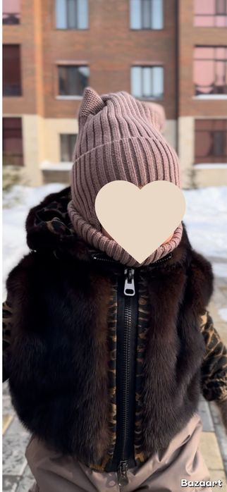 Норковый бомбер для девочки