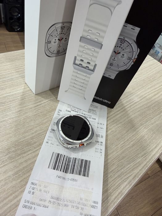 Samsung Galaxy Watch Ultra 2025 - Titanium White 47mm LTE/GPS - Garantie Altex!!!