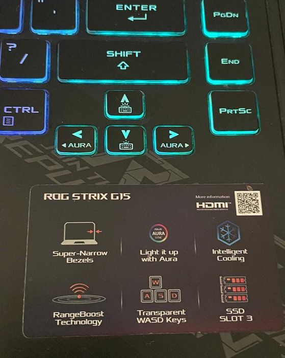 ASUS ROG Strix G15 G512LW | RTX 2070 8GB | i7 10875H 5.1 GHz | 16GB | 1TB | 144Hz | Cutie + Factură Altex Laptop Gaming