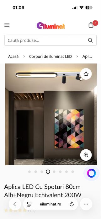 Aplica led cu spoturi