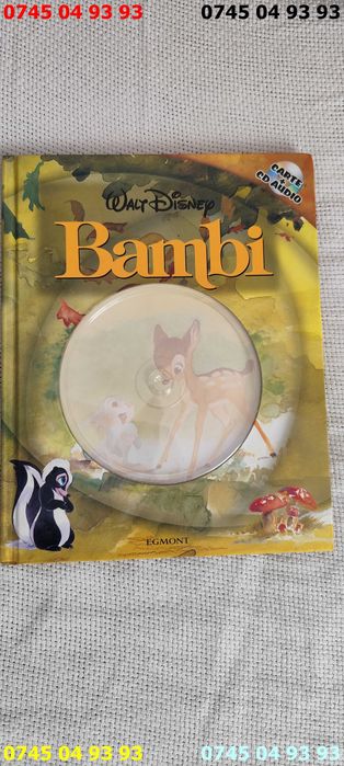 carte carti Bambi Walt Disney fara CD arata ca noua