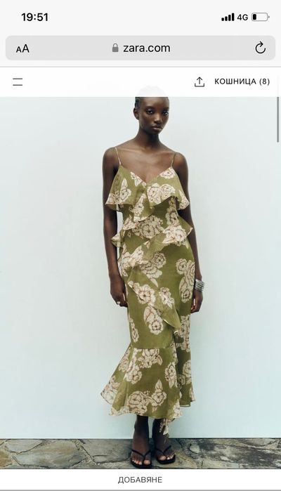 Zara рокля размер М