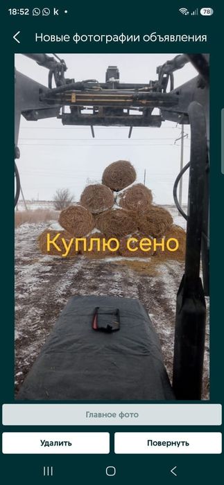 Сено качественное 100 рулонов или 1000 квадратов смотрите на фото т.